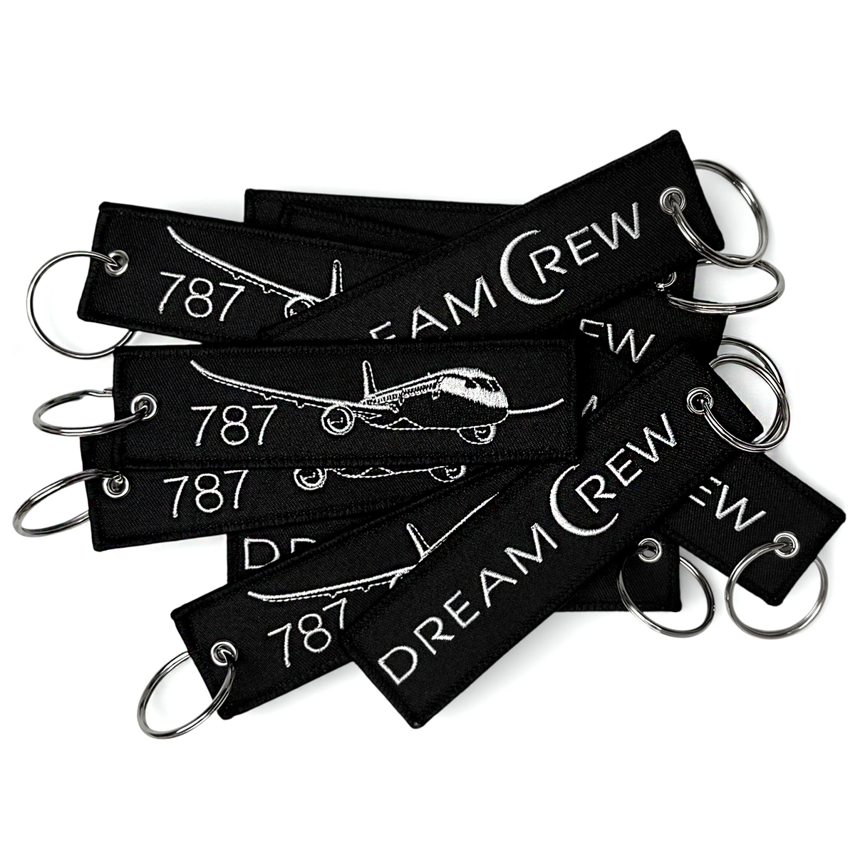 787 Dream Crew Embroidered Keyring
