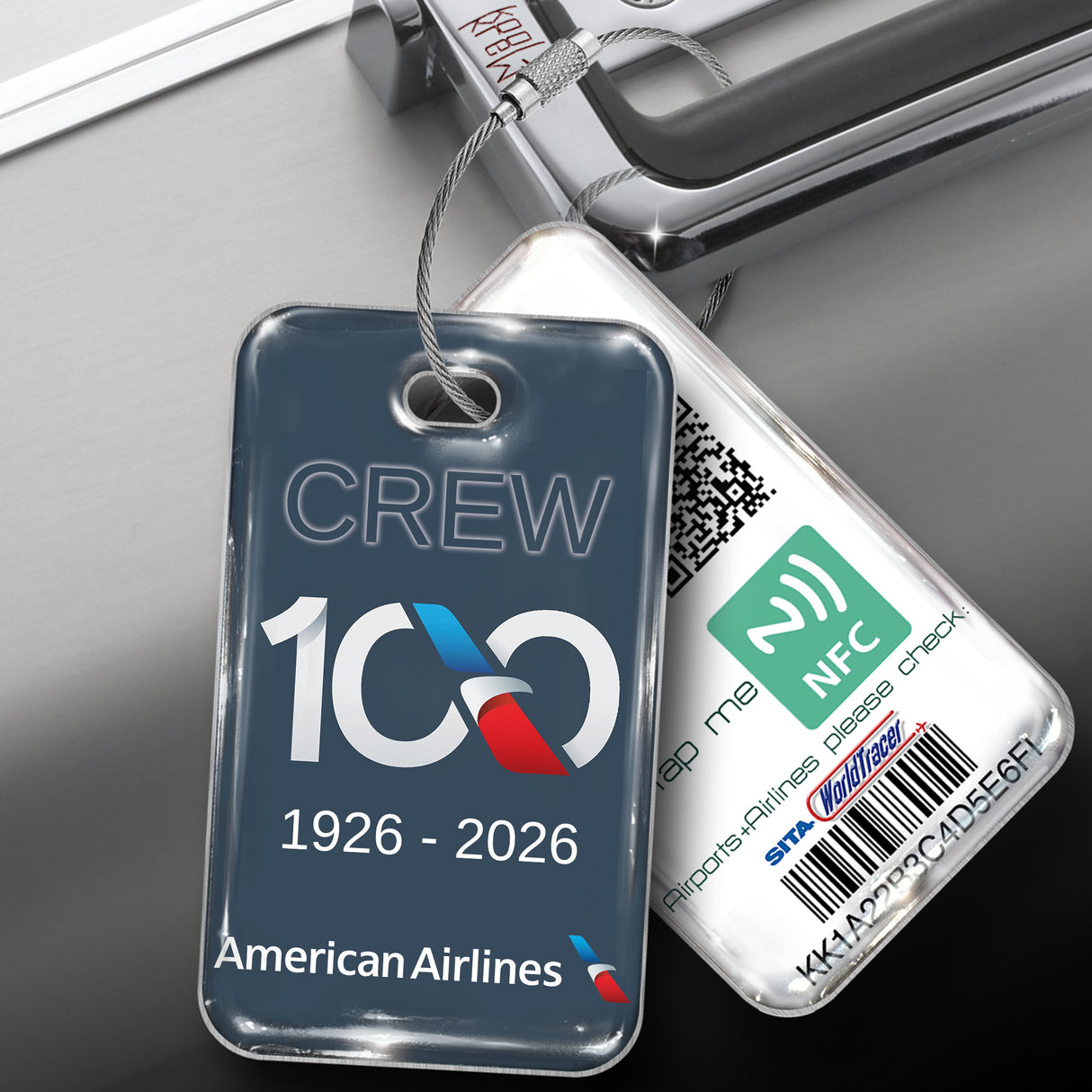 American Airlines 100 Years Celebration Tag