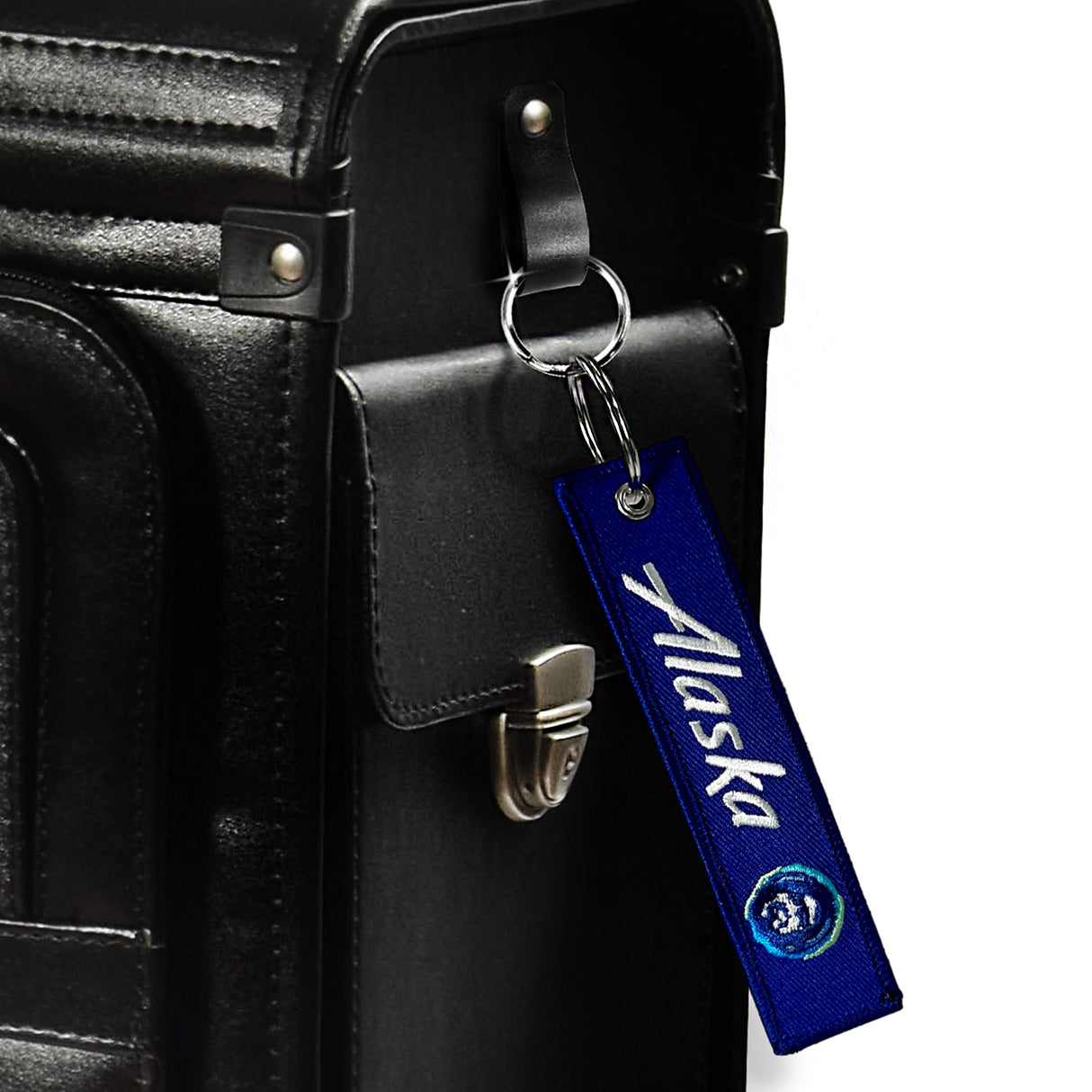 Alaska Airlines Remove before flight - Embroidered Keyring