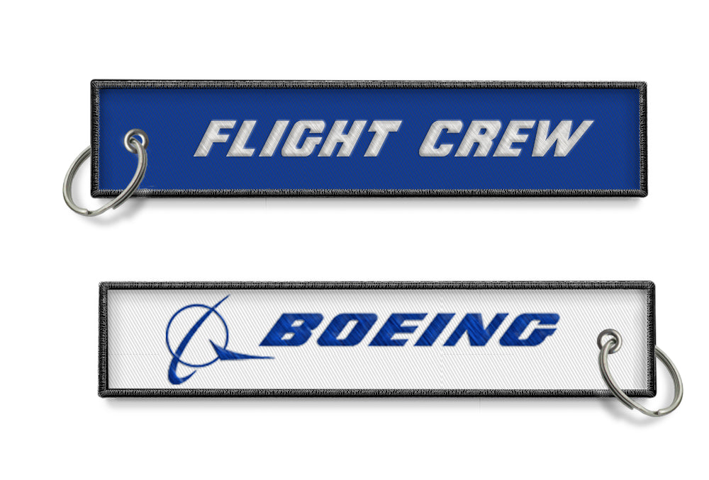 Boeing Flight Crew Keyring White/Blue