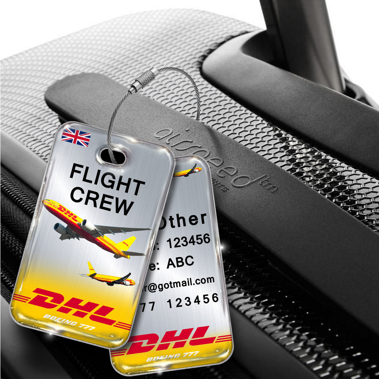 DHL B777 Portrait Silver