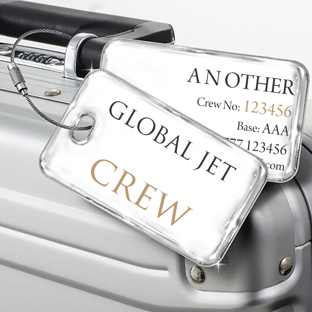 Global Jet Logo White