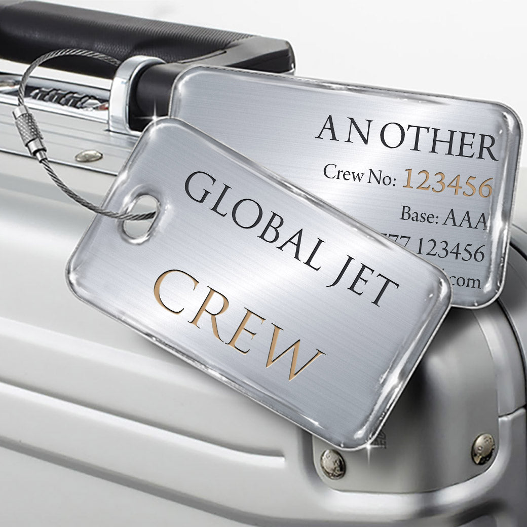 Global Jet Logo Silver