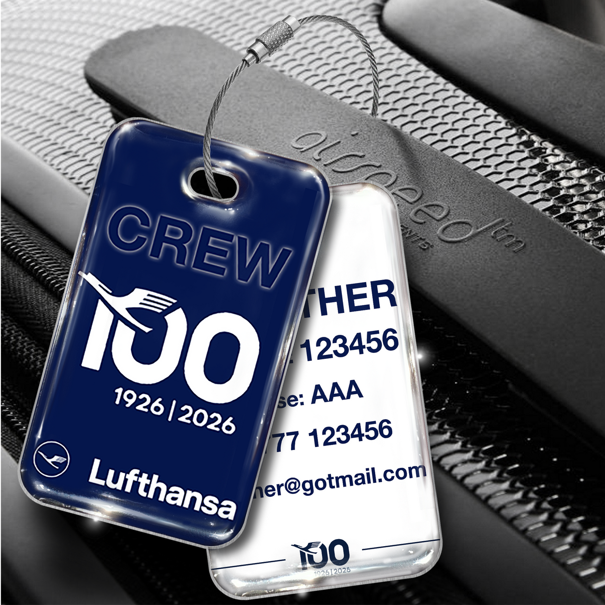 Lufthansa 100 Celebration Tag Blue
