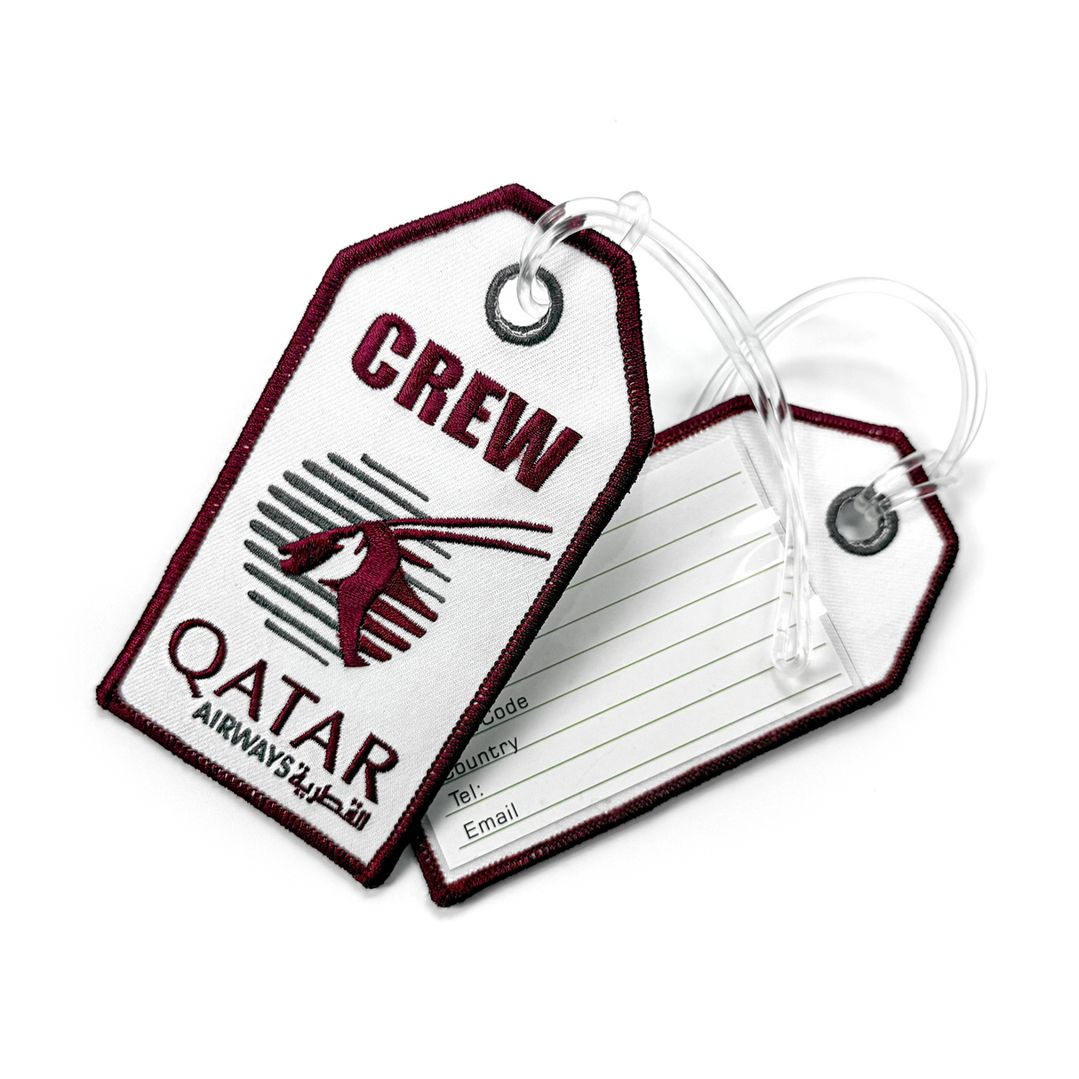 Qatar Airways- Large Embroidered Crew Tag