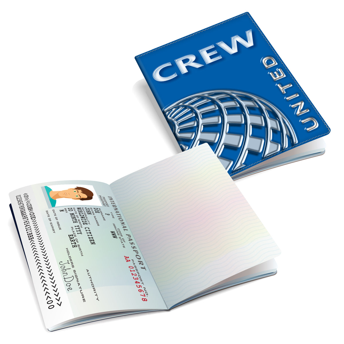 United Airlines Logo - Passport Cover