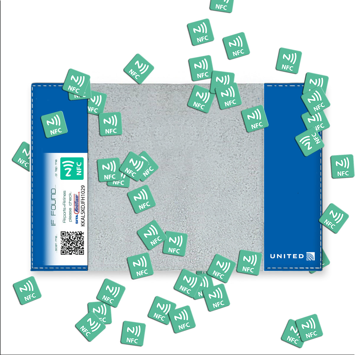 United Airlines Logo - Passport Cover