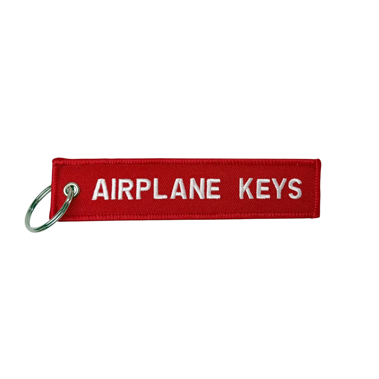 Airplane Keys Embroidered Keychain