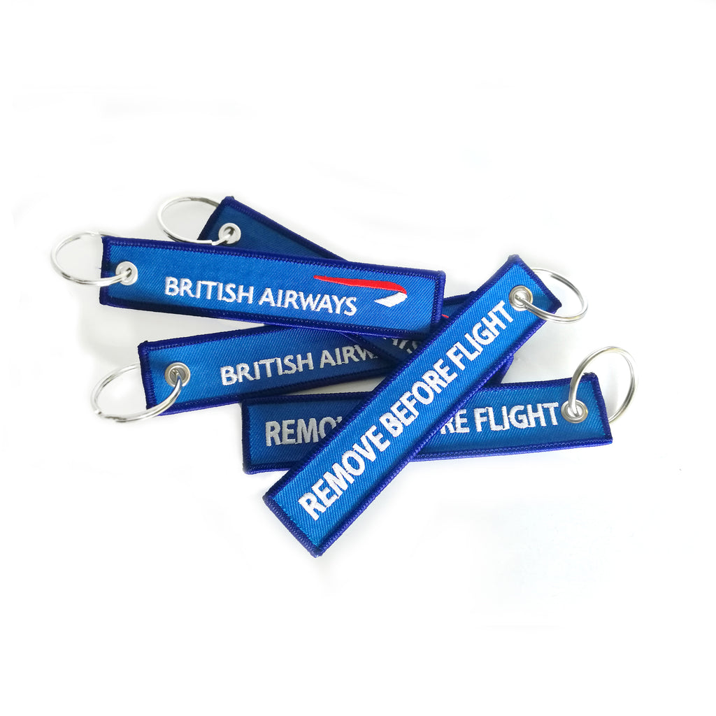 British Airways Remove Before Flight - Keyring