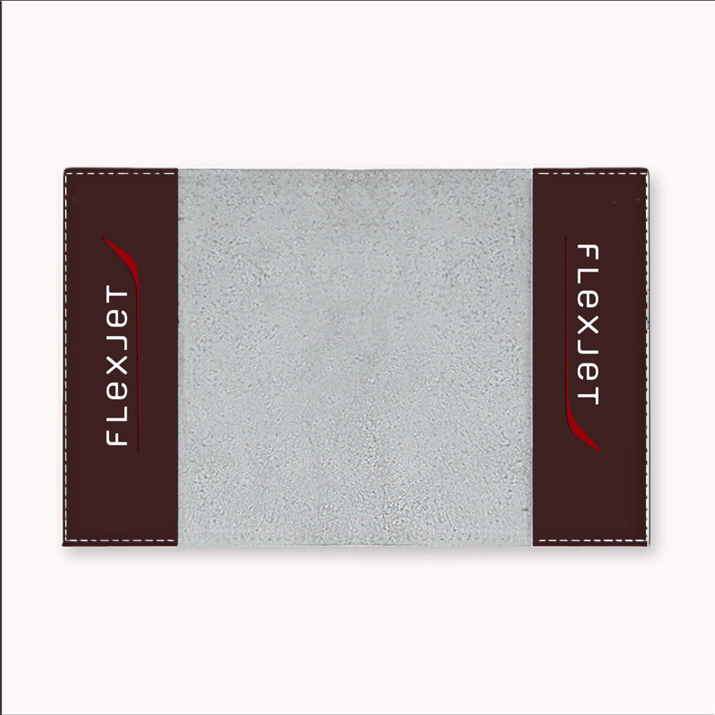 Flexjet Logo Brown Passport Cover