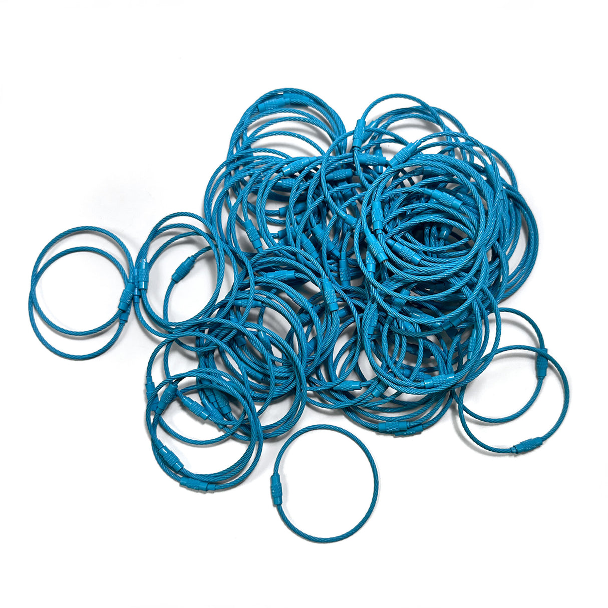 Steel Cable Loops-Light Blue