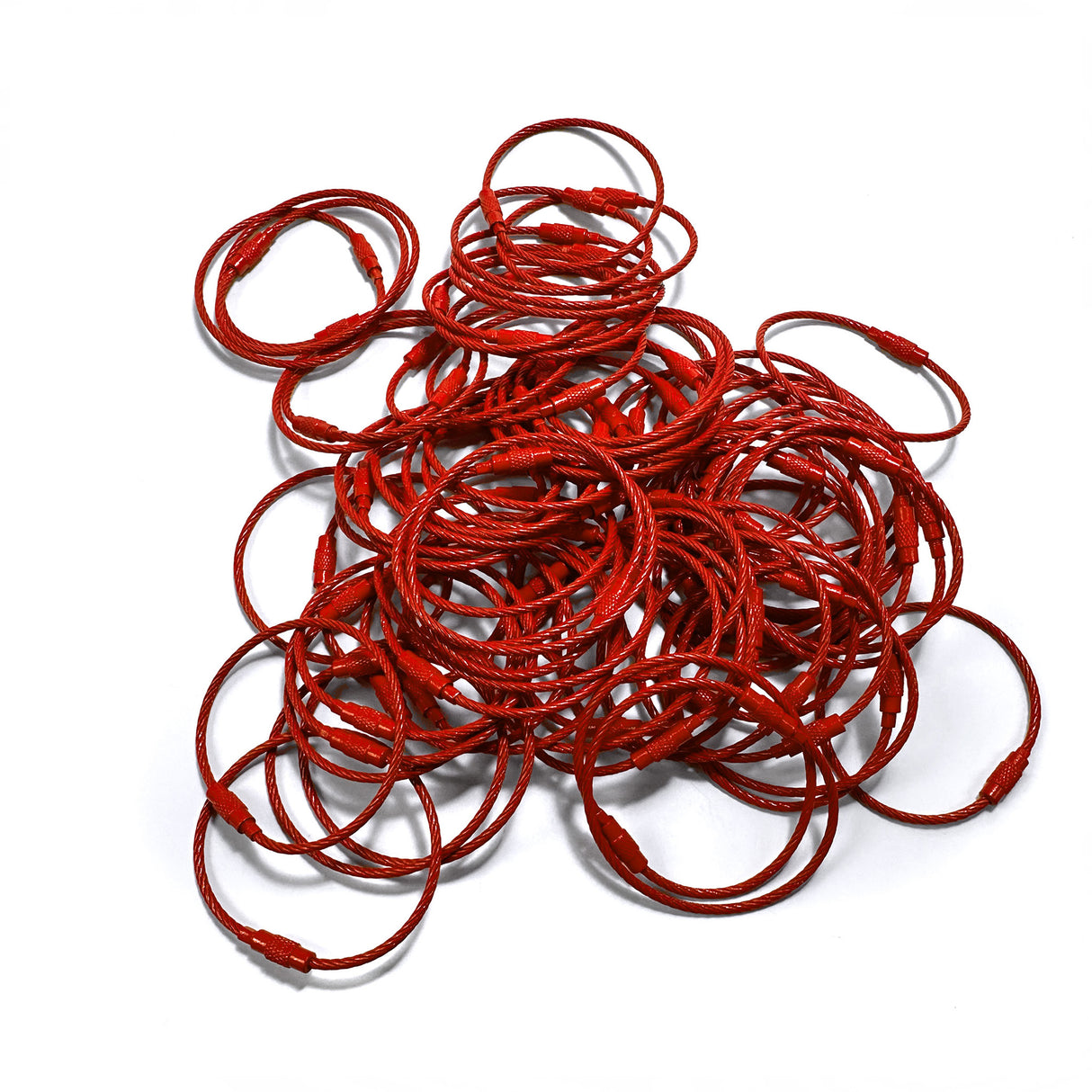 Steel Cable Loops-Red