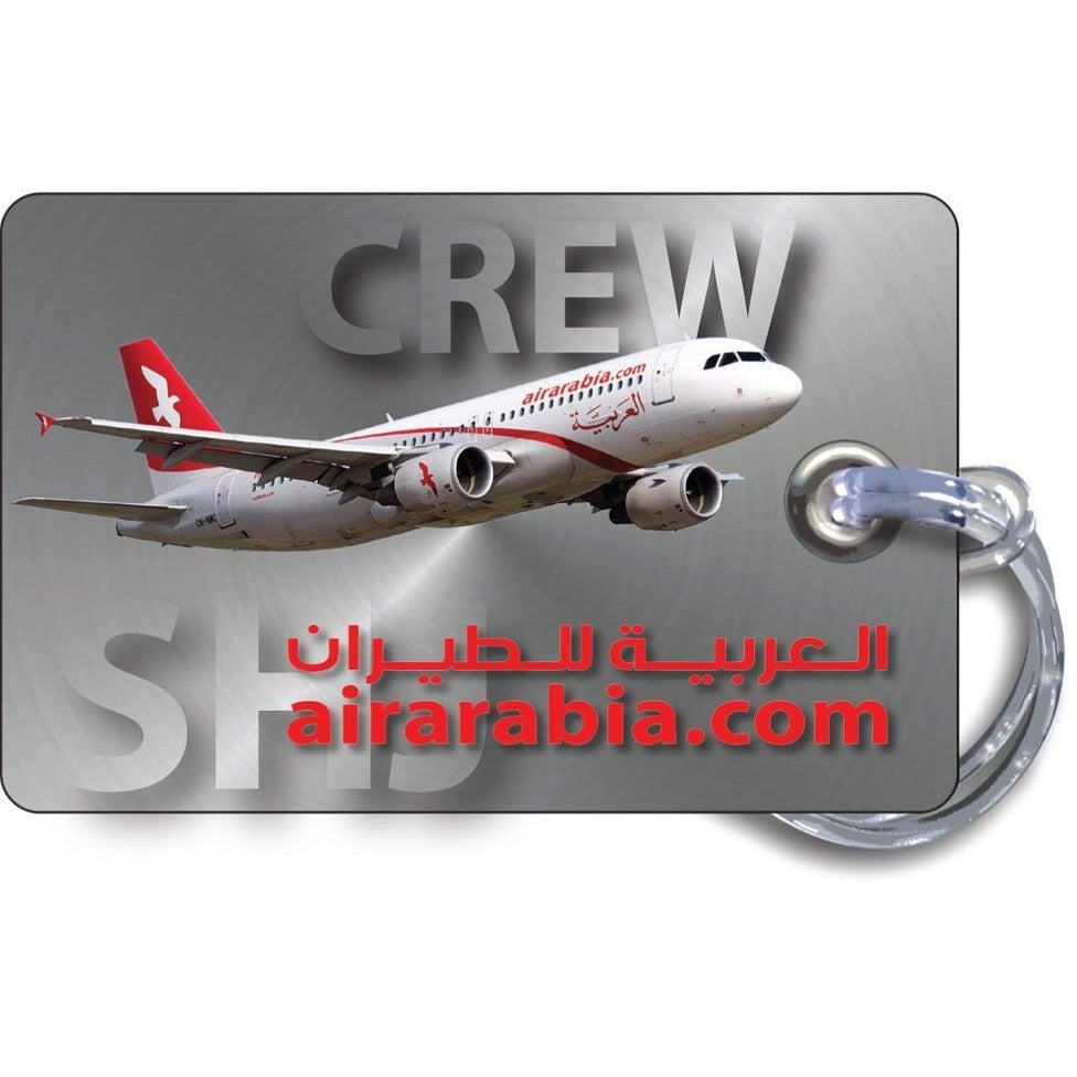 Air Arabia A320 Silver background Luggage Tag
