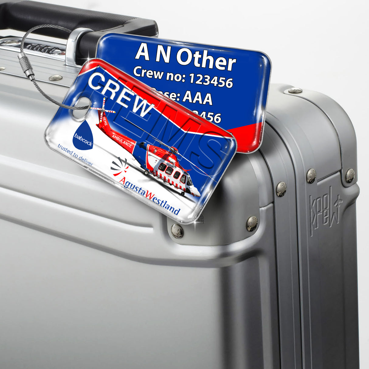Babcock Helicopters Agusta Westland Crew Tag