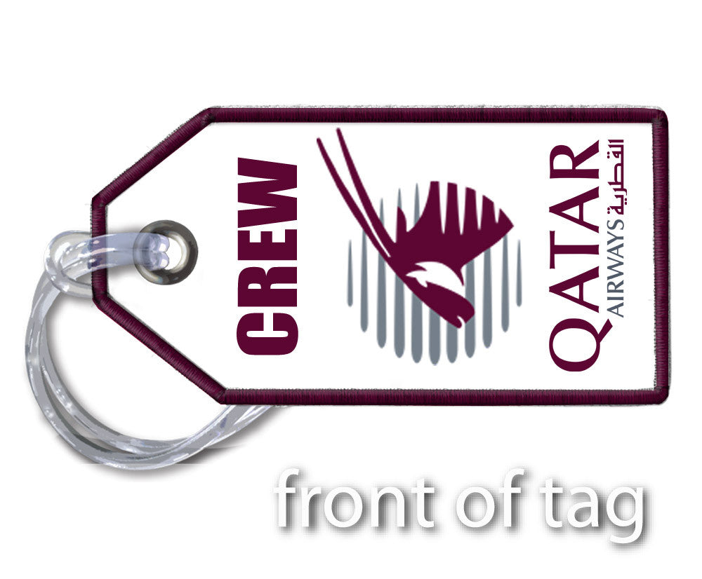 Qatar Airways- Large Embroidered Crew Tag