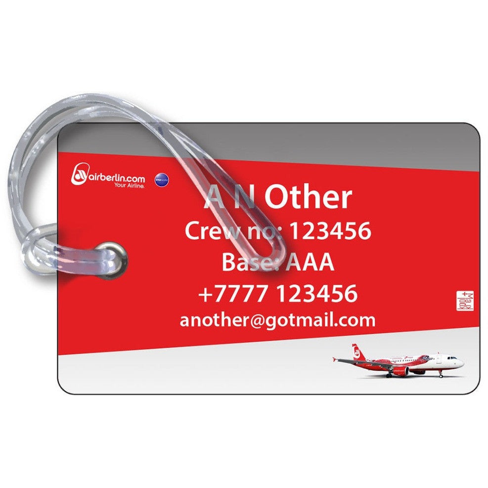 Air Berlin A320 Landscape Luggage Tag