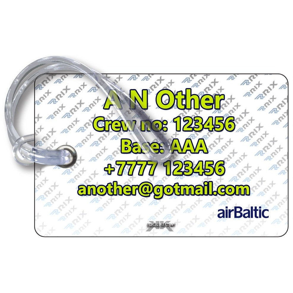Air Baltic Base Tag