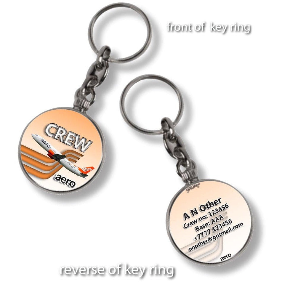 Aero Contractors B737 Portrait Luggage Tag