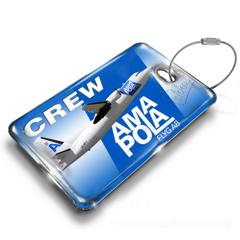 Amapola Airlines Fokker 50 Crew Luggage TAG