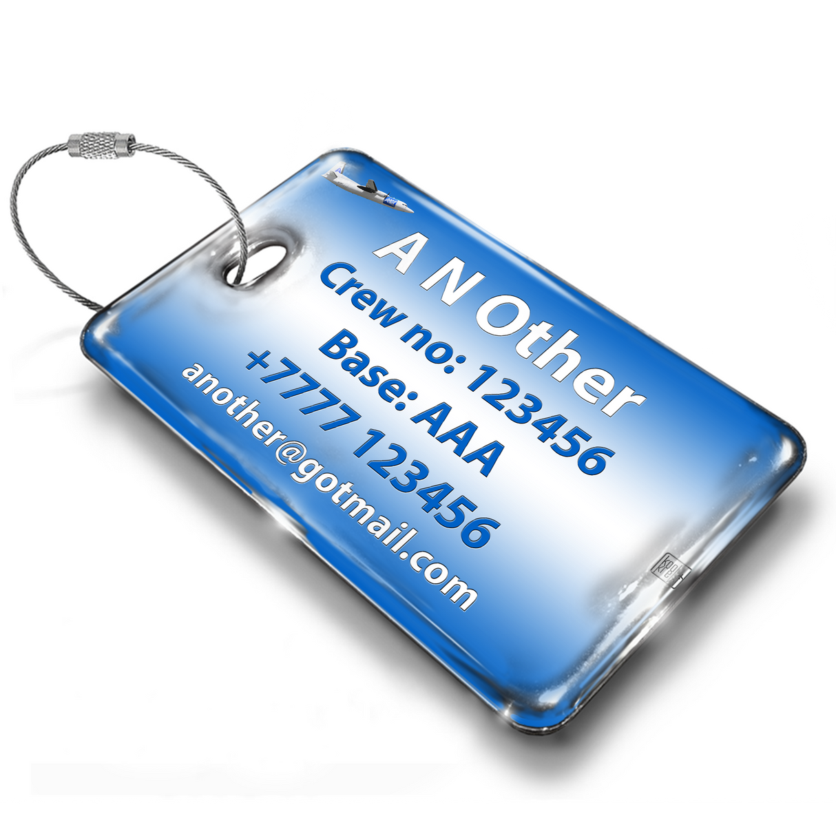 Amapola Airlines Fokker 50 Crew Luggage TAG