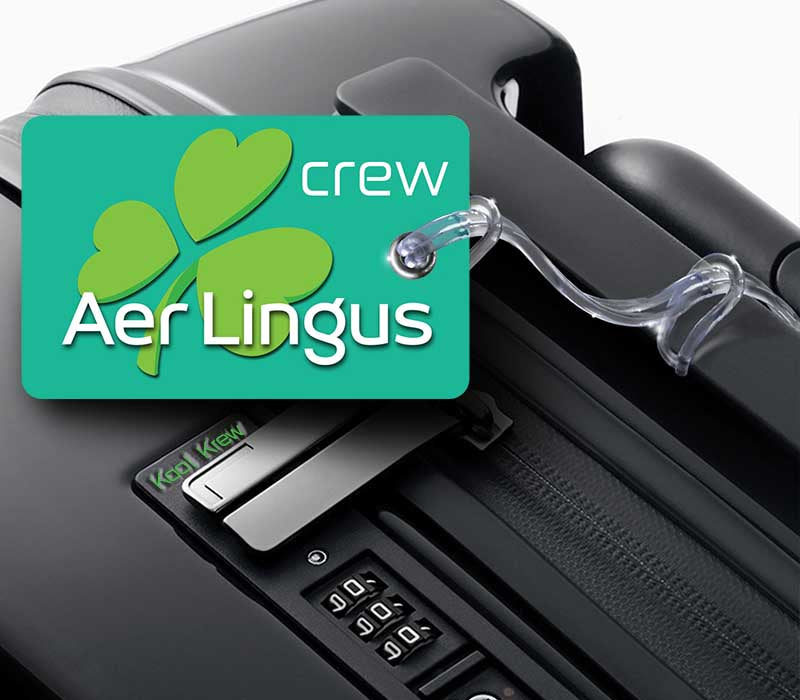 Aer Lingus Landscape GREEN 2 Luggage Tag