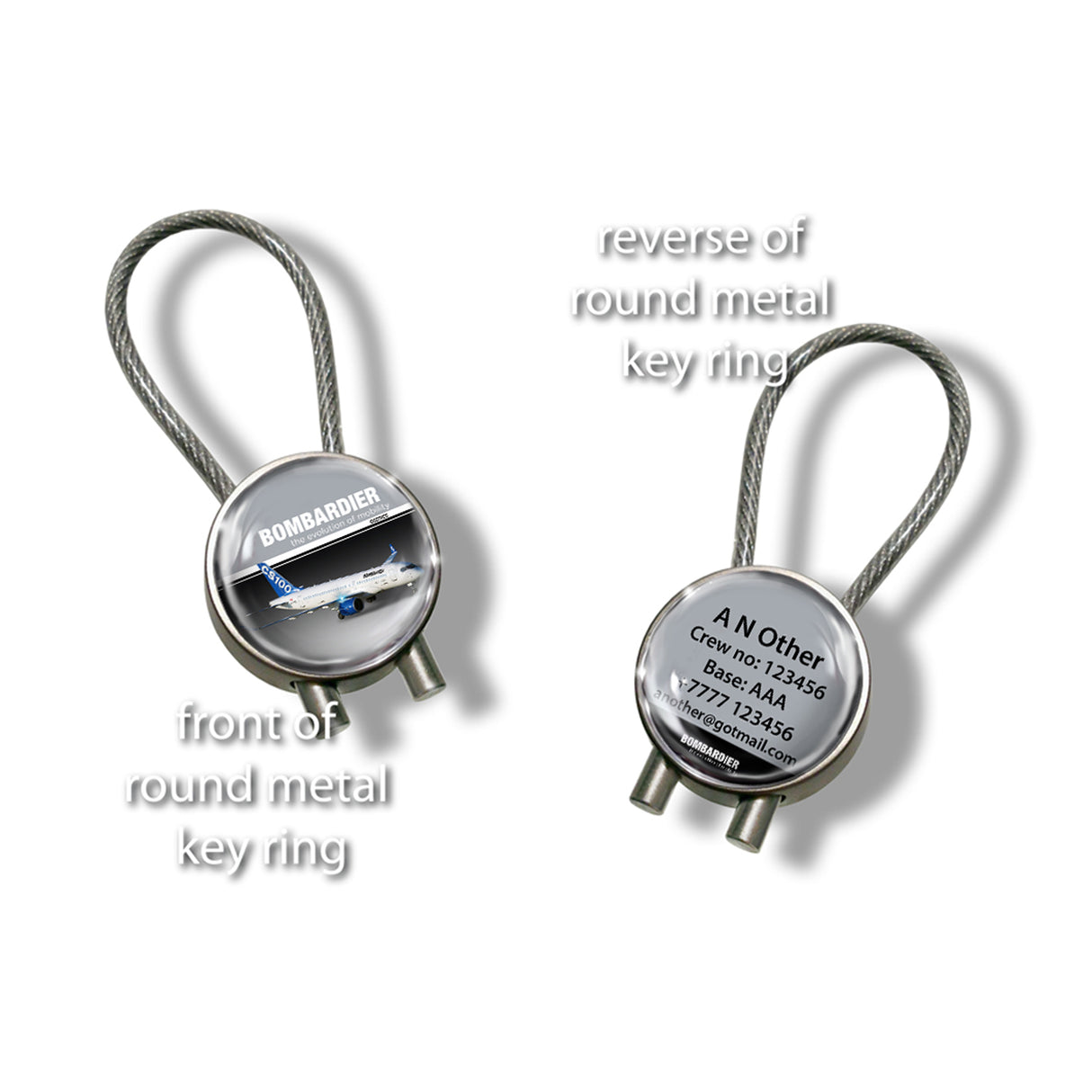 Bombardier CS 100 C Series-Keyrings