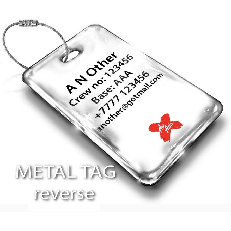 Air Asia X Logo 3D Luggage Tag