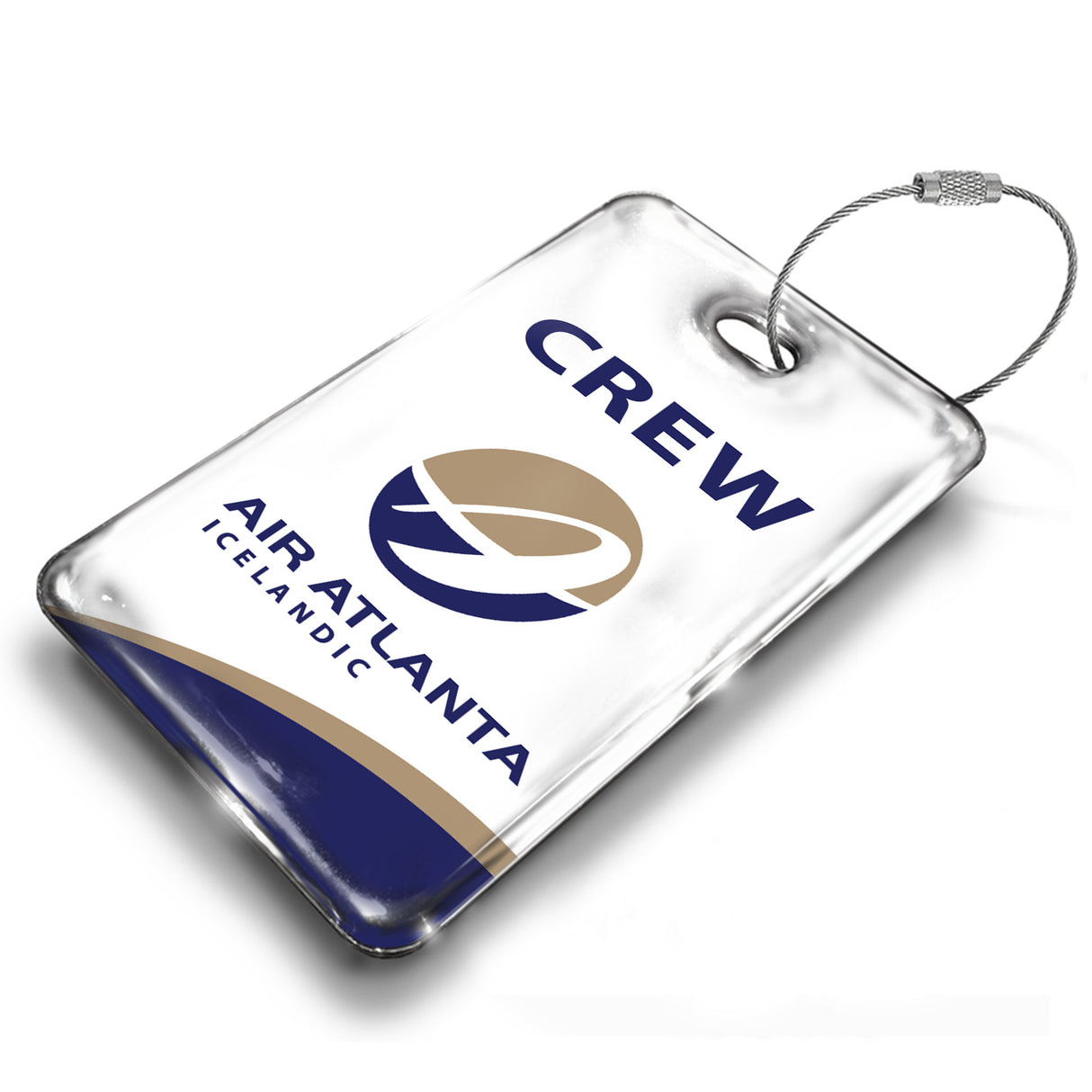 Air Atlanta Logo White Luggage Tag