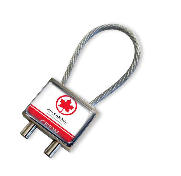 Air Canada Logo White Round Metal Keyring
