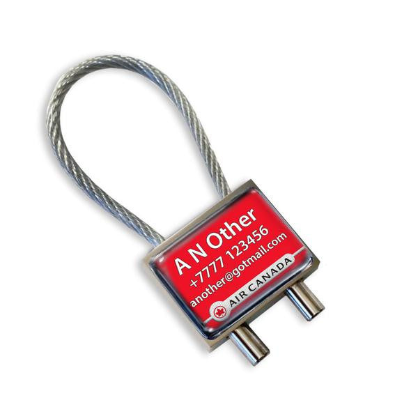 Air Canada Logo White Round Metal Keyring