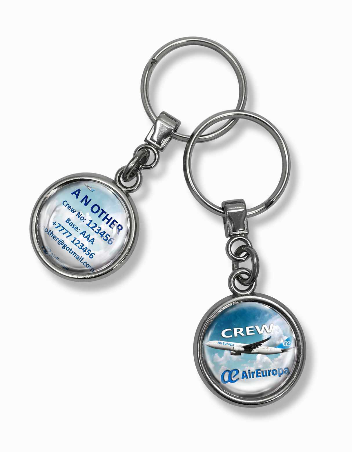 Air Europa A330 Metal Keyrings