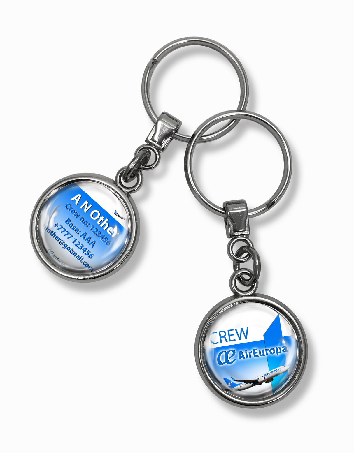Air Europa B737 Metal Keyrings