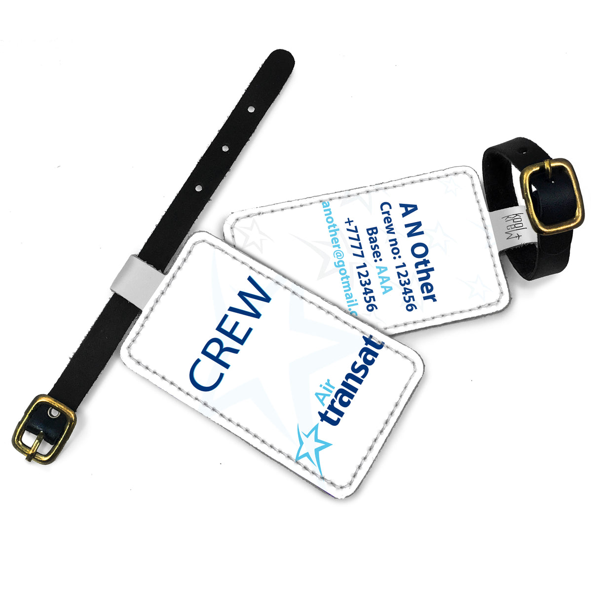 Air Transat Logo Portrait White