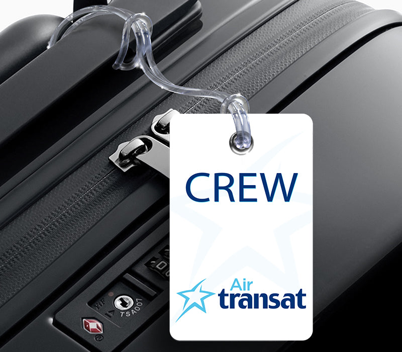 Air Transat Logo Portrait White