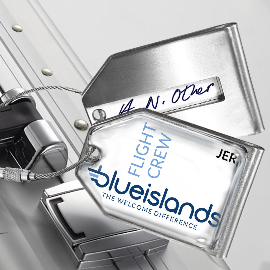 Blue Islands Logo - Flight Crew JER Tag