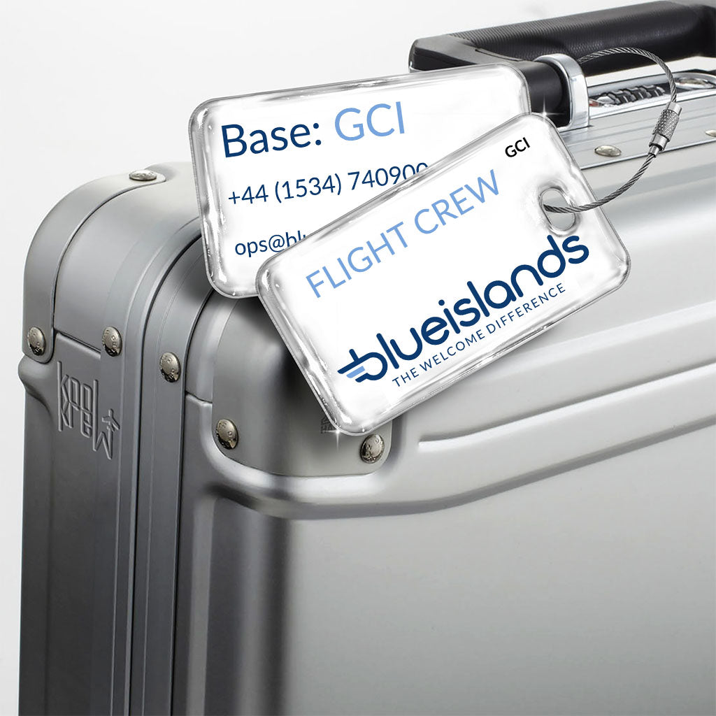 Blue Islands Airlines Logo - Flight Crew GCI Tag