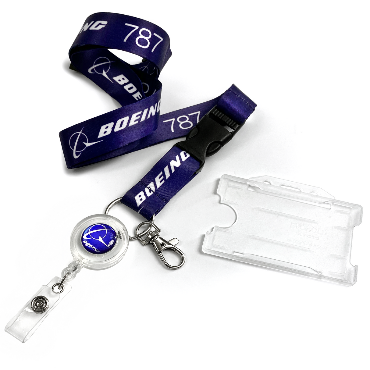 Boeing B787 Logo Lanyard + Badge Reel