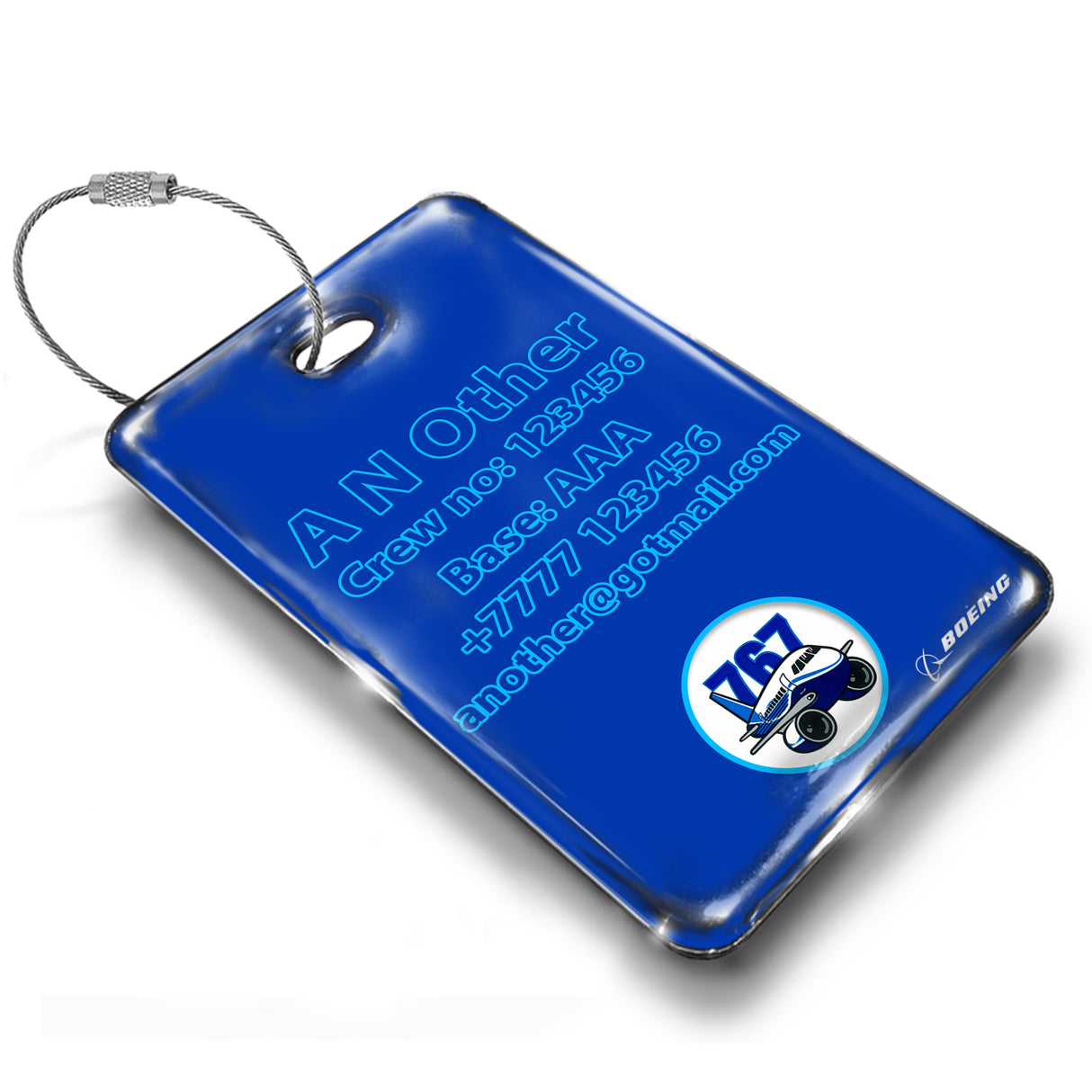 Boeing B767 Pudgy Tag