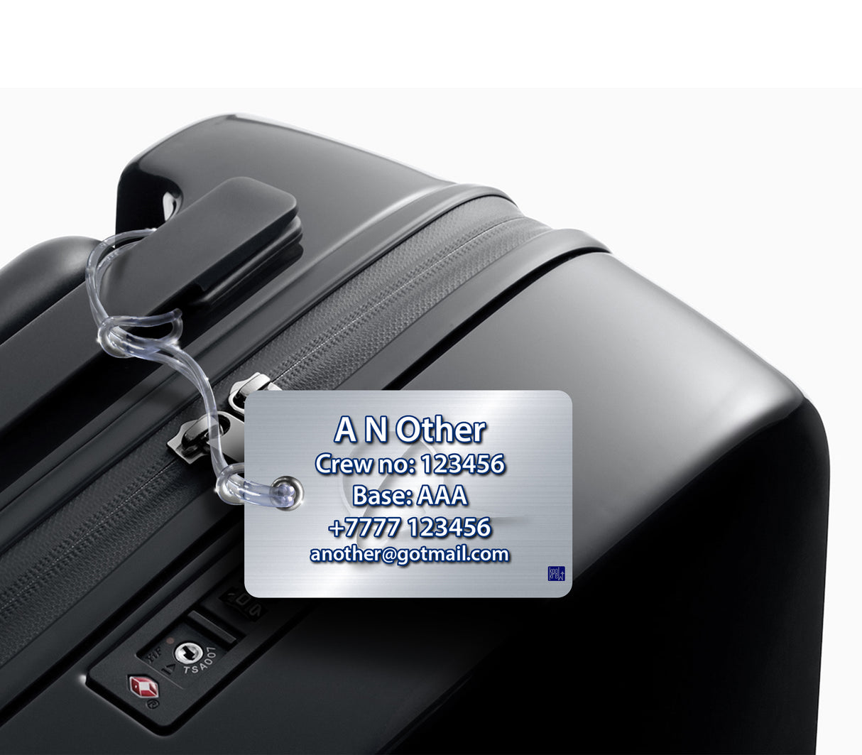 Boeing B747 Blue luggage tag