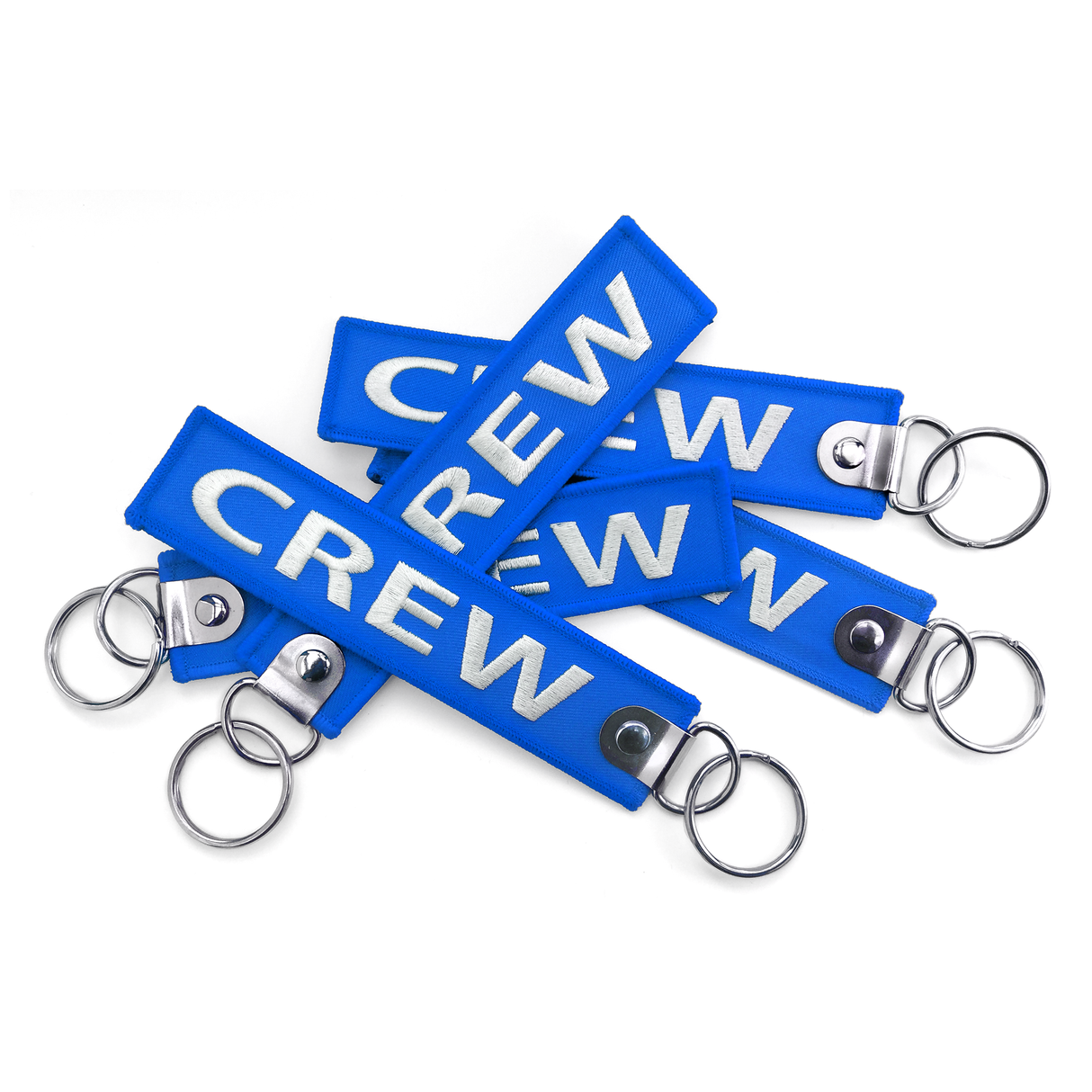 Crew Embroidered Keyring-BLUE (Buckle)