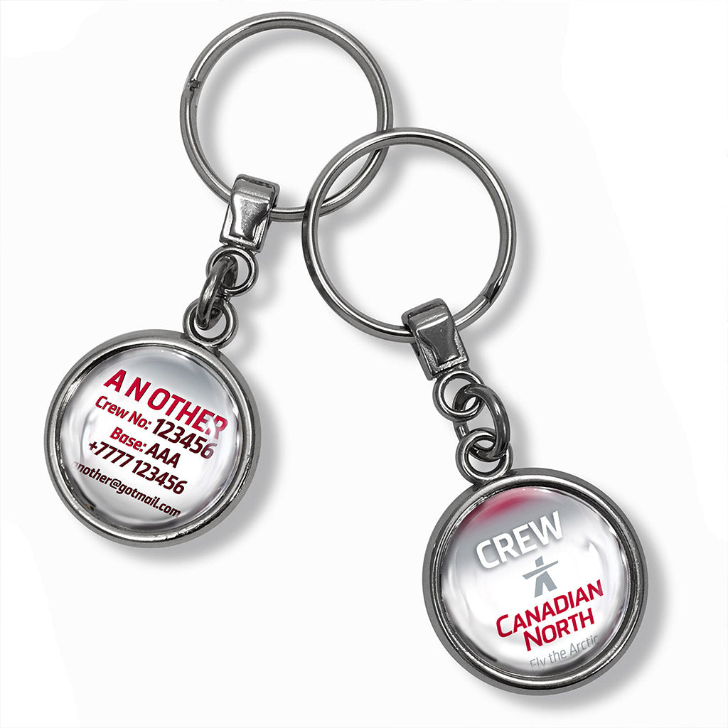 Canadian North Logo Metal Keyring