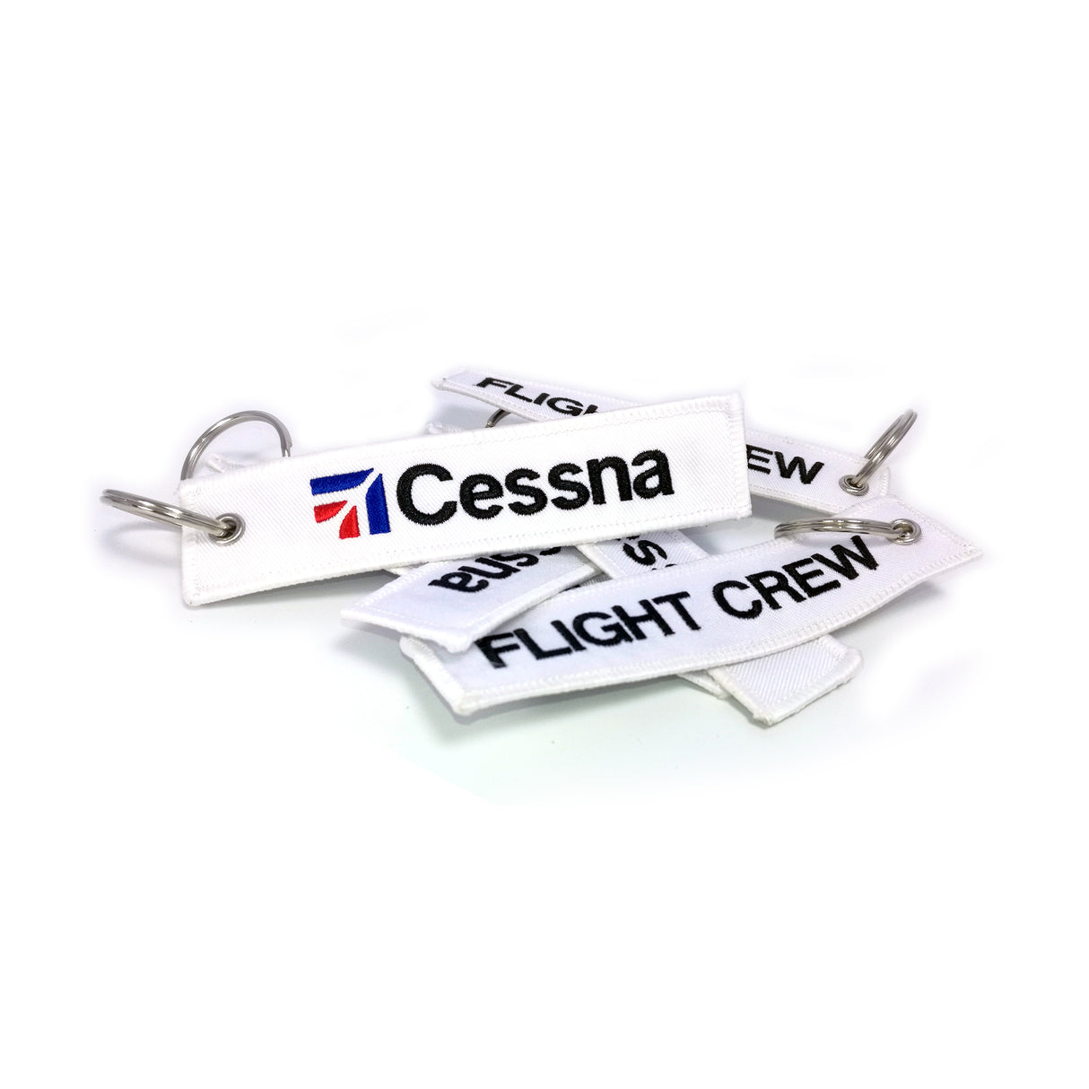 Cessna Flight Crew White Key Chain
