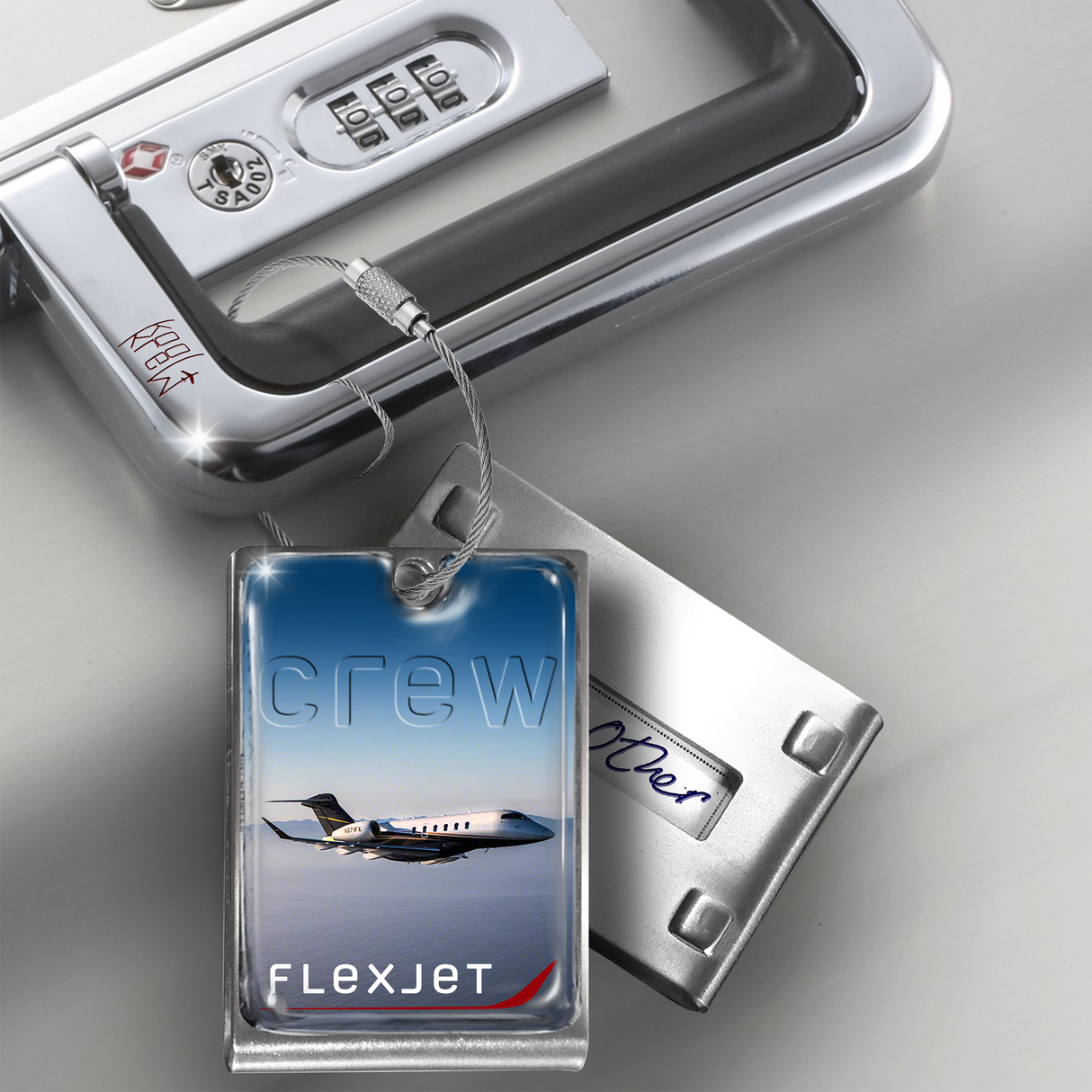 Flexjet Challenger 350 Crew Tag