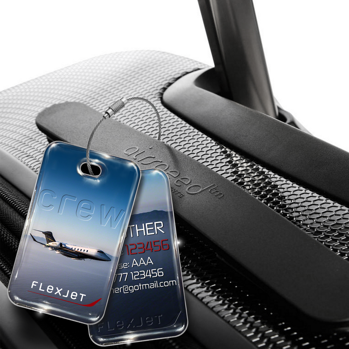 Flexjet Challenger 350 Crew Tag