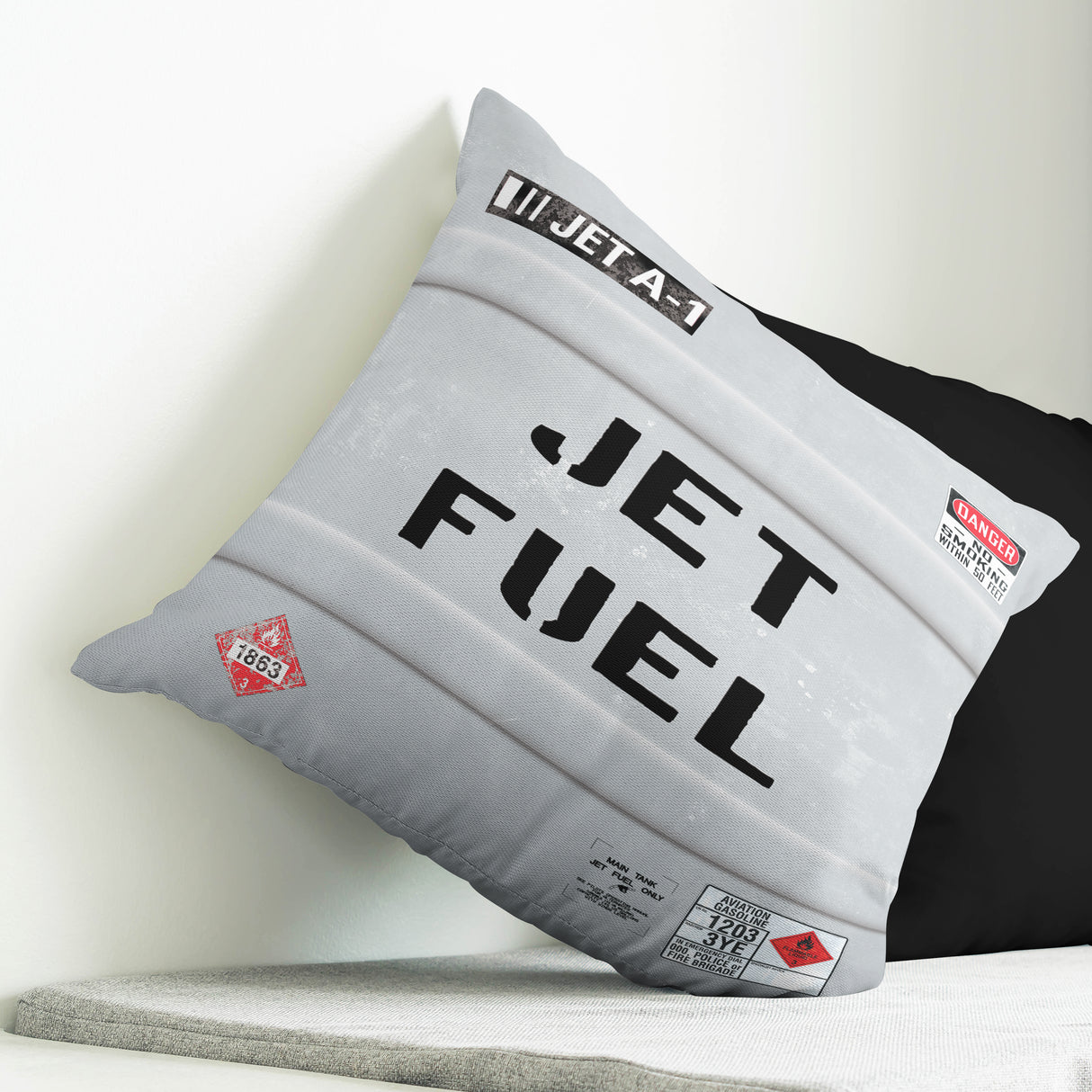 Jet Fuel Throw Pillow