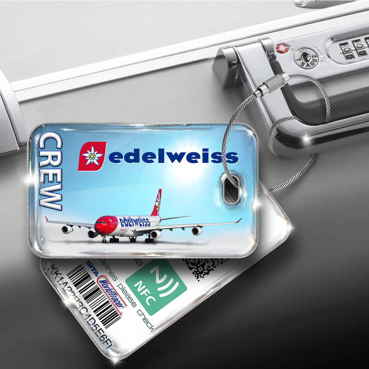 Edelweiss Air A340 Luggage Tag