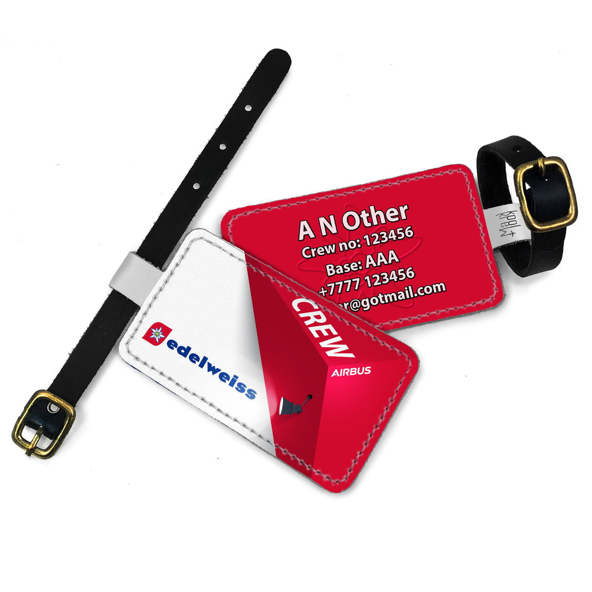 Edelweiss Air Logo Abstract Luggage Tag