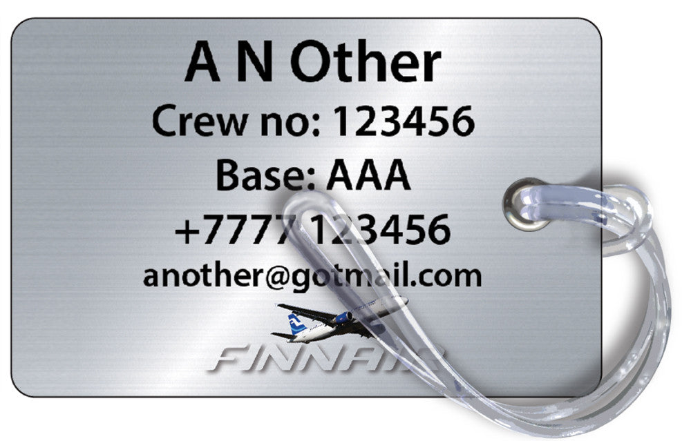 Finnair A320-Silver Background