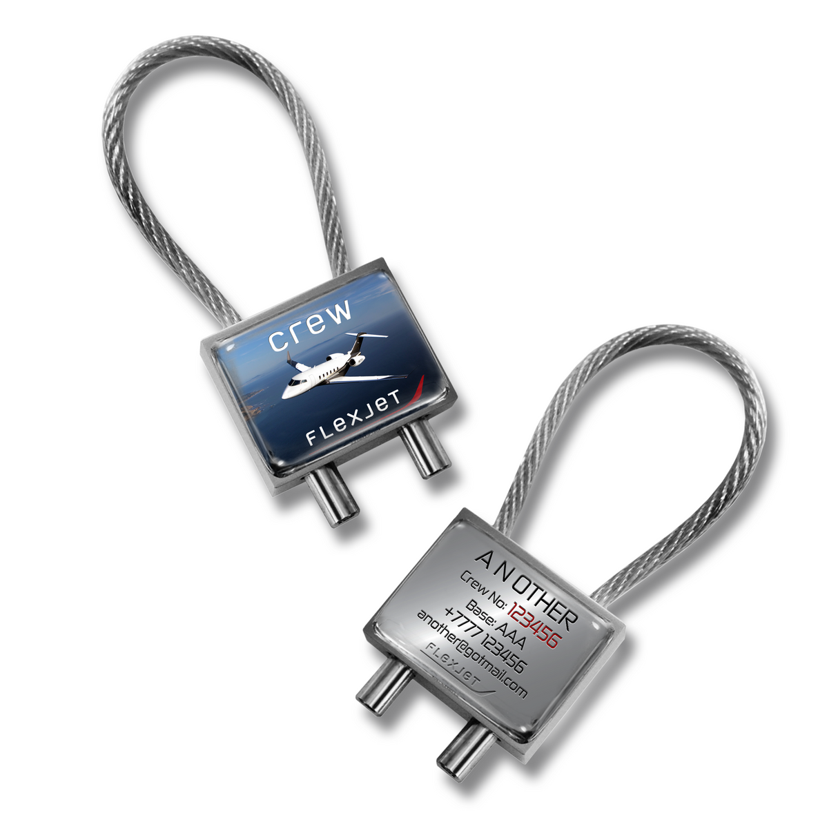 Flexjet Challenger 350 Metal Keyring