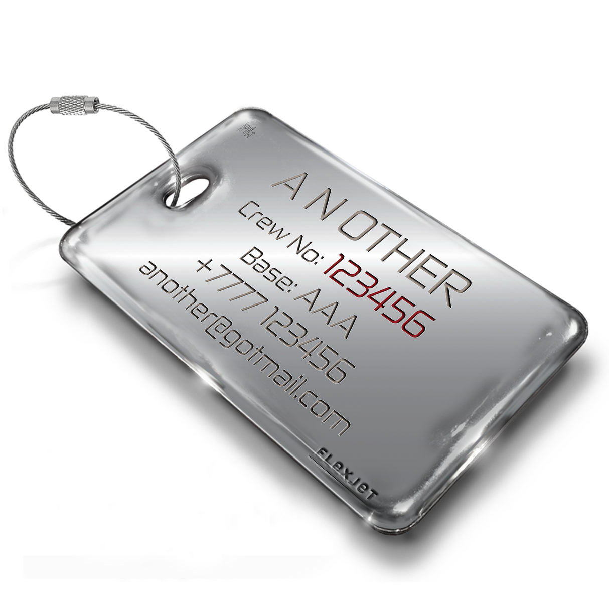 Flexjet Challenger 350 Crew Tag 2